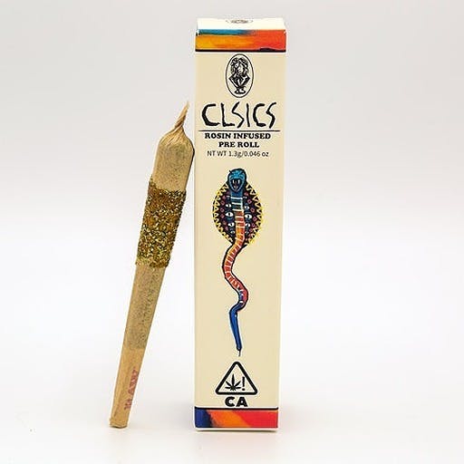 Lemon Kush Flower x Mendo Breath Rosin | Infused 1.3g Pre-Roll | CLSICS